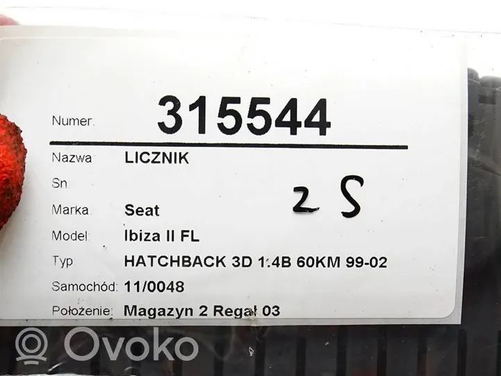 Seat Ibiza II (6k) Nopeusmittari (mittaristo) 6K0920821C