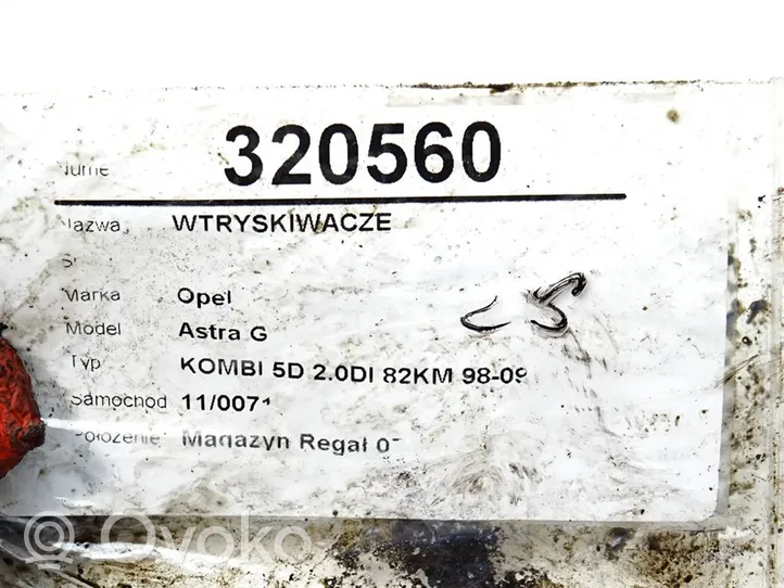 Opel Astra G Wtryskiwacze / Komplet 