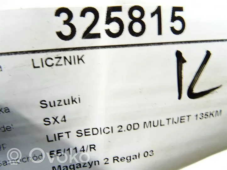 Suzuki SX4 Spidometrs (instrumentu panelī) 34110-55L50