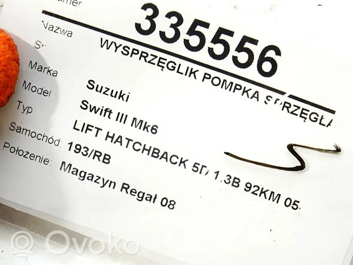 Suzuki Swift Siłownik sprzęgła / Wysprzęglik 23810-63J02