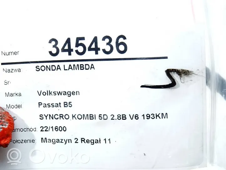 Volkswagen PASSAT B5 Sonda lambda 030906265BH