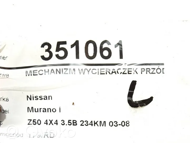 Nissan Murano Z50 Etupyyhkimen vivusto ja moottori 28810CA000