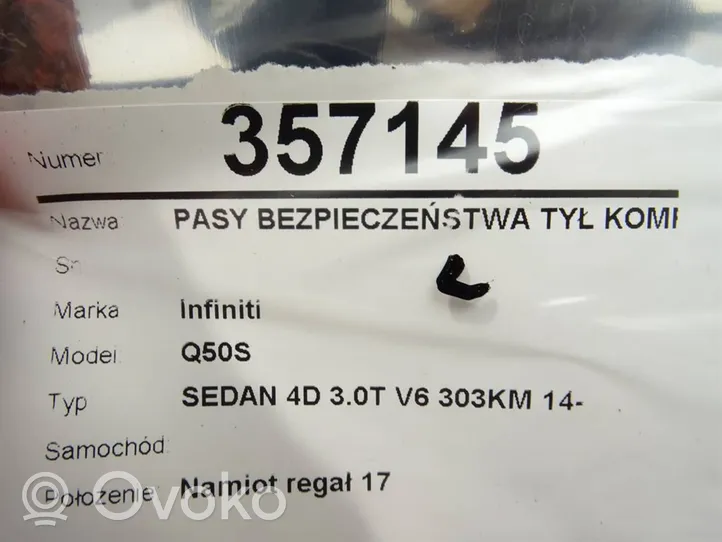 Infiniti Q50 Ceinture de sécurité avant 