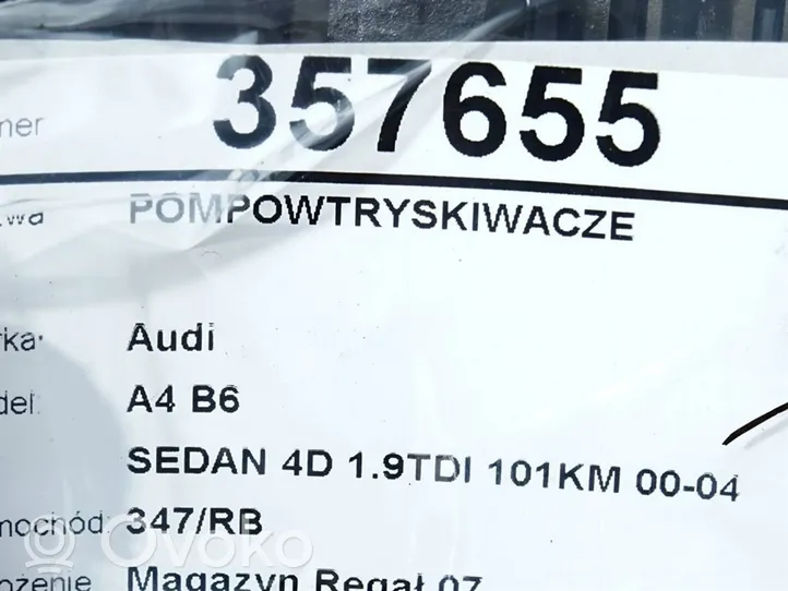 Audi A4 S4 B6 8E 8H Polttoainesuutinsarja 