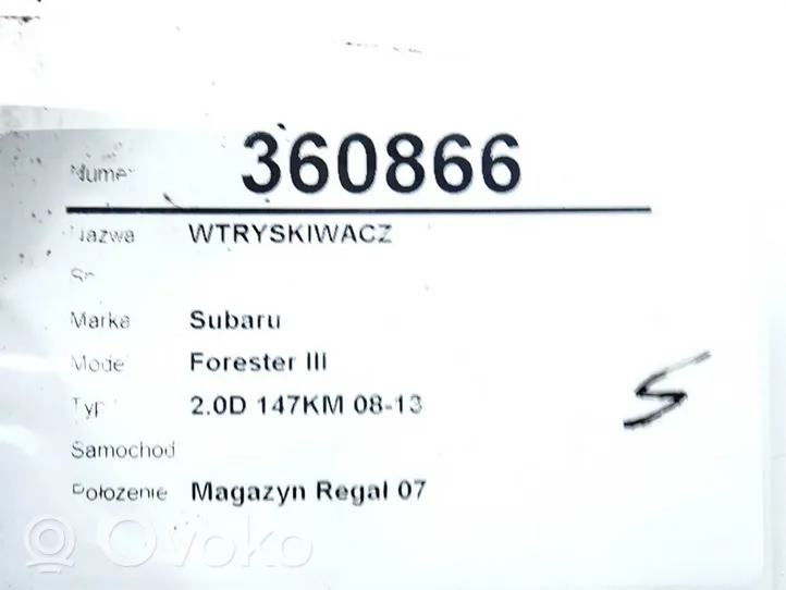 Subaru Forester SH Set di iniettori 16613AA030