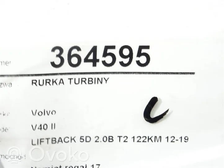 Volvo V40 Tuyau graissage turbo 