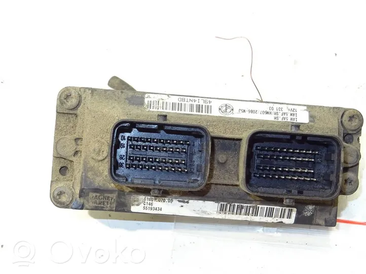 Fiat Panda II Komputer / Sterownik ECU silnika 55193434