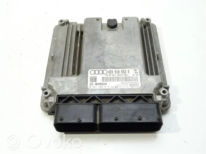 Audi A8 S8 D3 4E Unité de commande, module ECU de moteur 4E0910552K