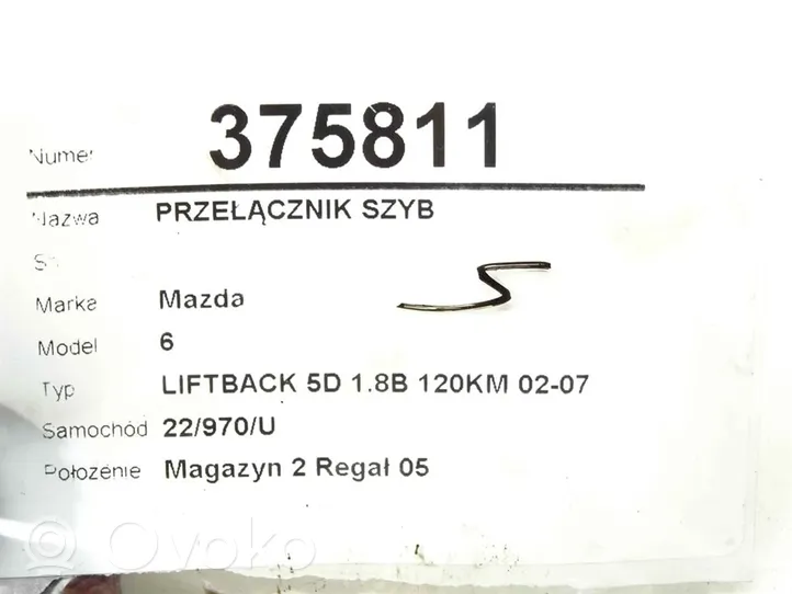 Mazda 6 Przyciski szyb 514526