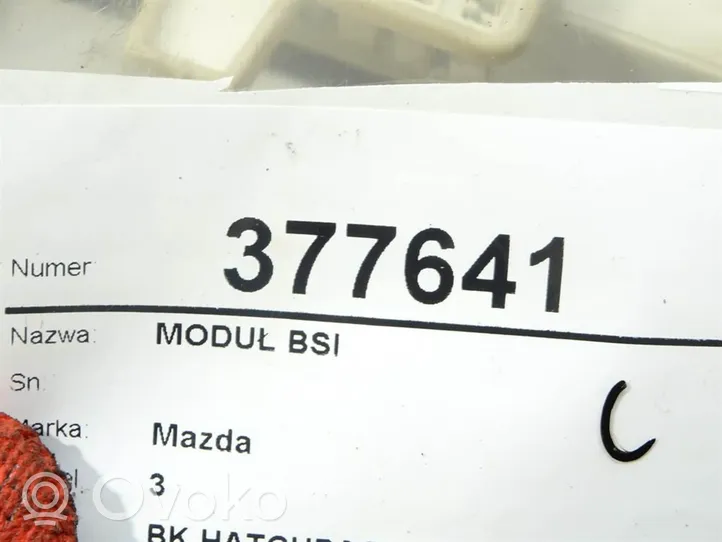 Mazda 3 I Autres unités de commande / modules BN8S66730C