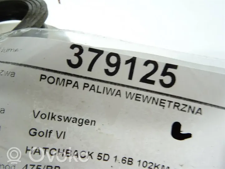 Volkswagen Golf VI Polttoainesäiliön pumppu 