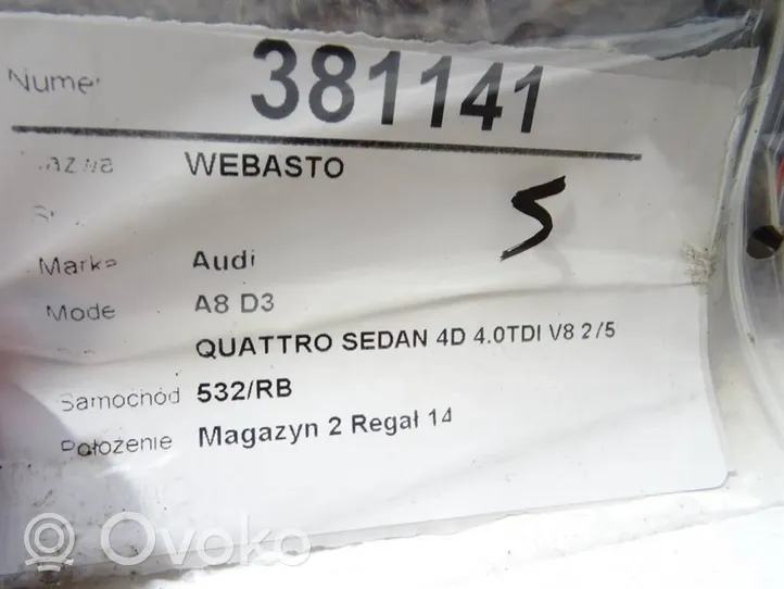Audi A8 S8 D3 4E Autonomisen lämmittimen kiertopumppu (Webasto) 4E0265081H