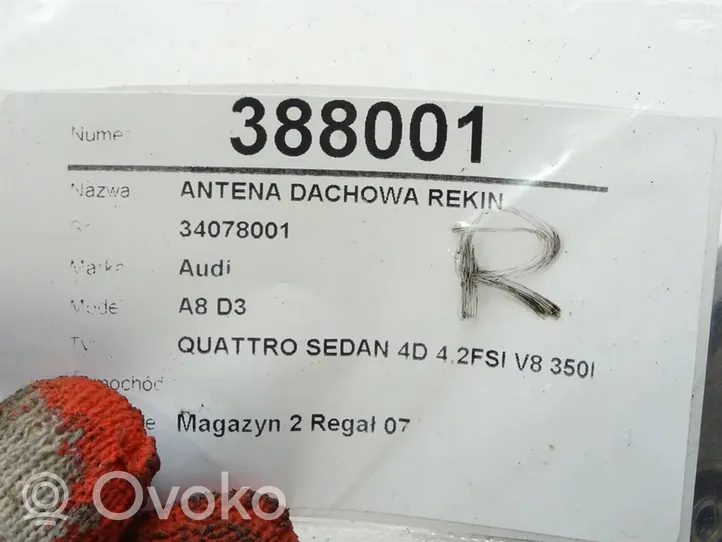 Audi A8 S8 D3 4E Antena de radio 34078001