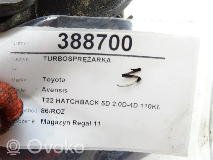 Toyota Avensis T220 Turboahdin 17201-27010