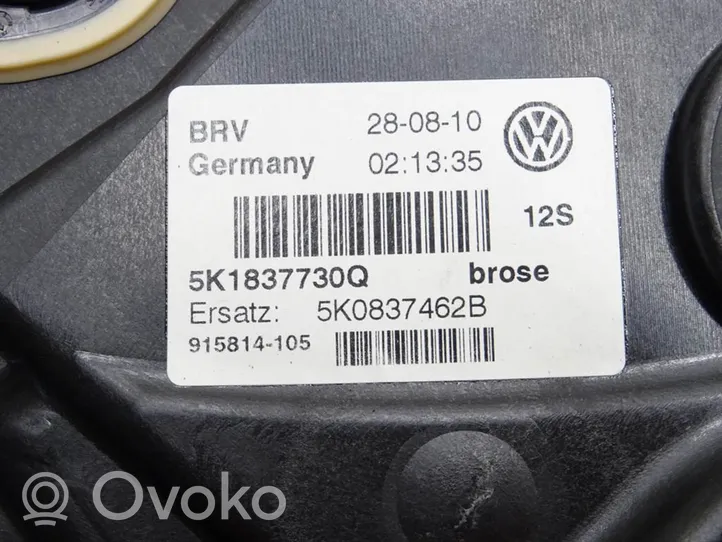 Volkswagen Golf VI Elektryczny podnośnik szyby drzwi przednich 5K0959702E