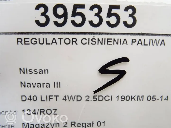 Nissan NP300 Polttoaineen paineensäädin 
