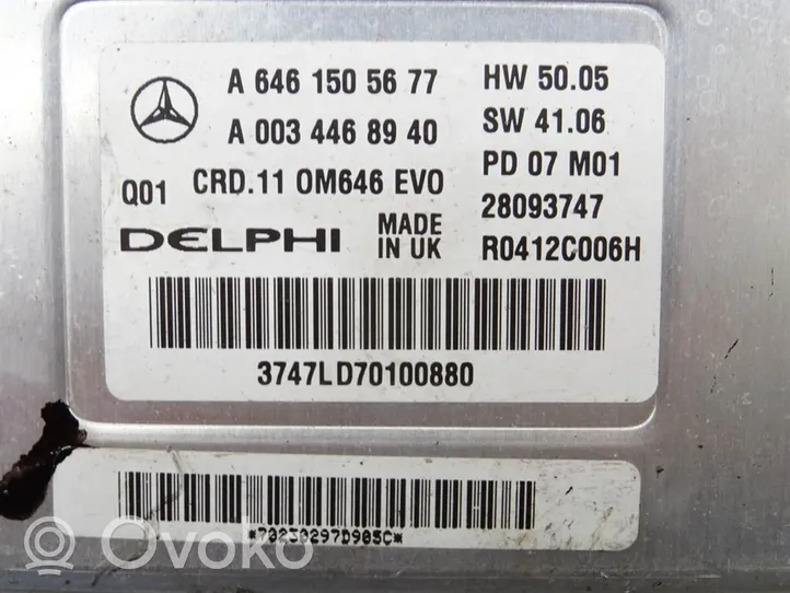 Mercedes-Benz E W211 Motora vadības bloka ECU A6461505677