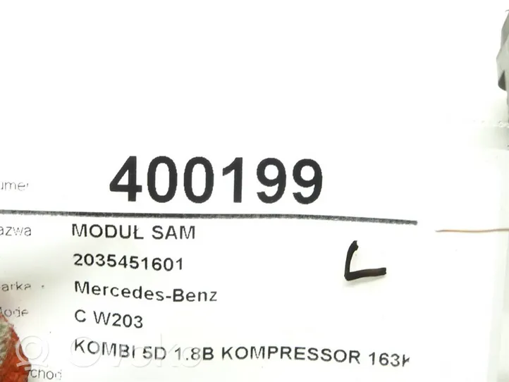 Mercedes-Benz C AMG W203 Muut ohjainlaitteet/moduulit 2035451601