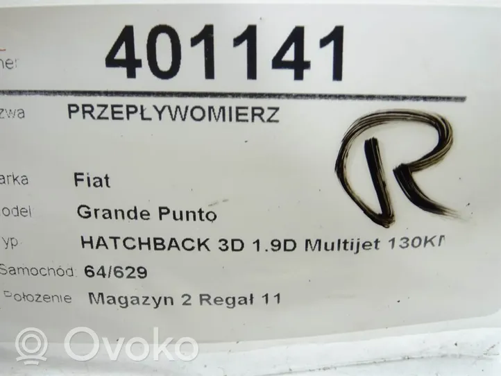 Fiat Grande Punto Przepływomierz masowy powietrza MAF 55350048