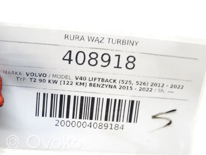 Volvo V40 Välijäähdyttimen letku 31657749