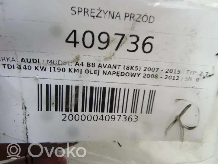 Audi A4 S4 B8 8K Priekinė spyruoklė 