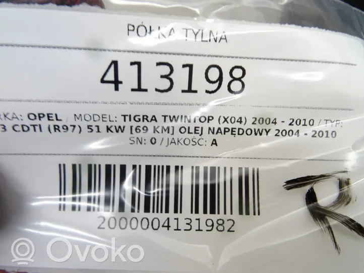 Opel Tigra B Półka tylna bagażnika 93162531