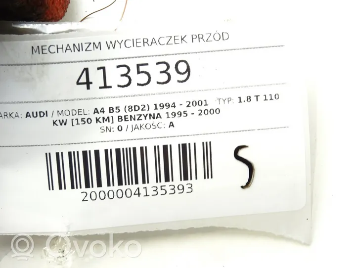 Audi A4 S4 B5 8D Valytuvų mechanizmo komplektas 0390241117