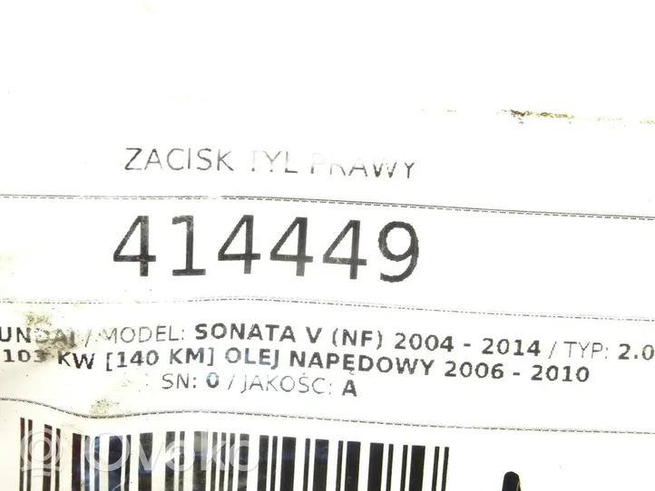 Hyundai Sonata Tylny zacisk hamulcowy 