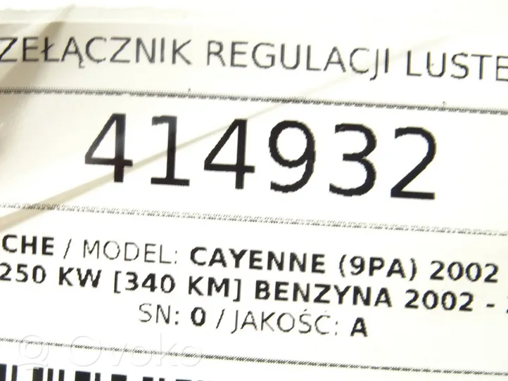 Porsche Cayenne (9PA) Interruttore specchietto retrovisore 