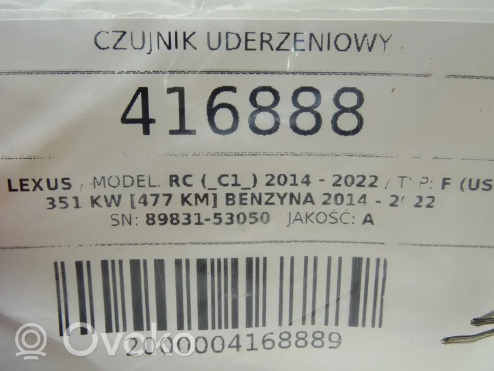 Lexus RC Czujnik uderzenia Airbag 89831-53050