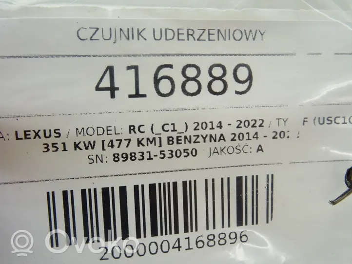 Lexus RC Gaisa spilvenu trieciensensors 89831-33050