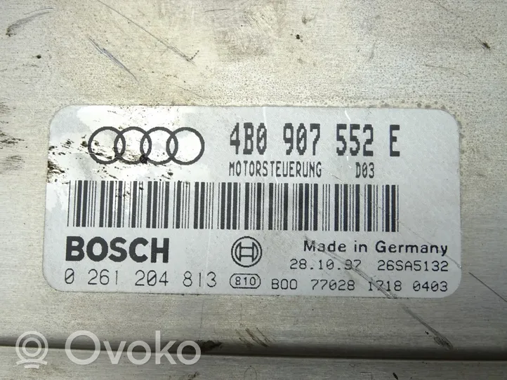 Audi A6 S6 C5 4B Moottorin ohjainlaite/moduuli (käytetyt) 4B0907552E