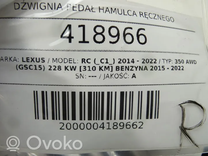 Lexus RC Dźwignia hamulca ręcznego 