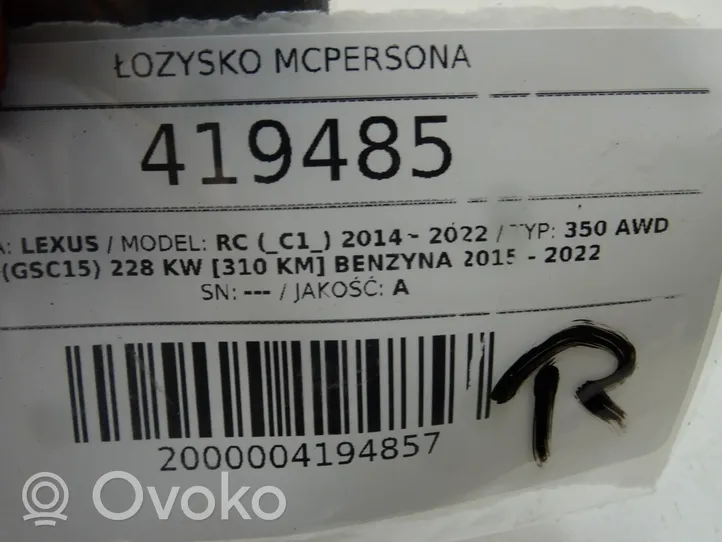 Lexus RC Amortyzator przedni 