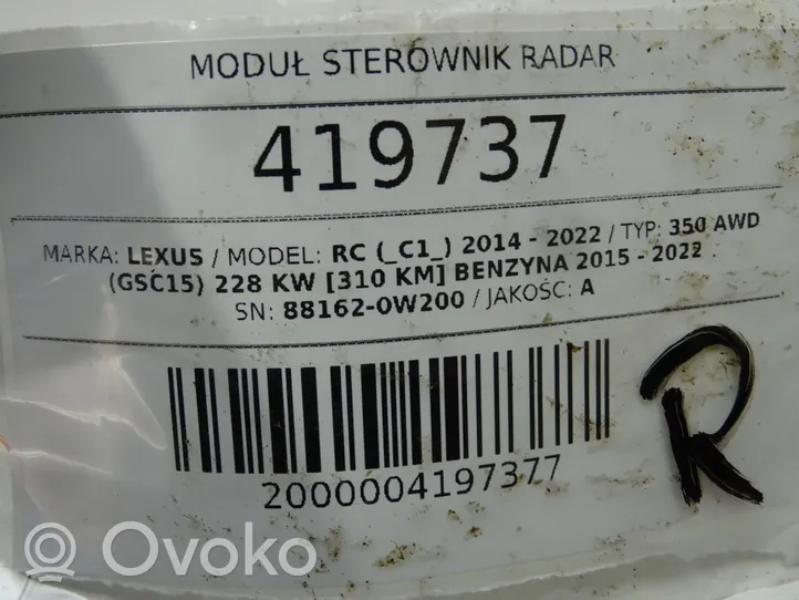 Lexus RC Autres unités de commande / modules 88162-0W200