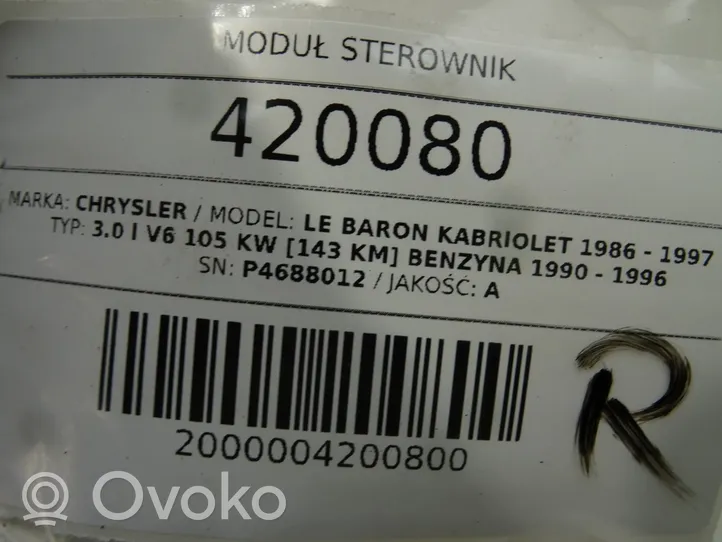 Chrysler LeBaron Inne komputery / moduły / sterowniki 4688012