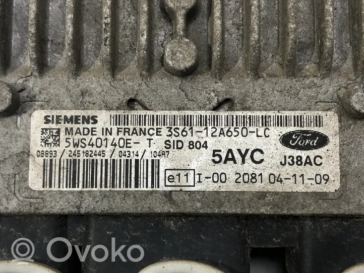 Ford Fusion Unité de commande, module ECU de moteur 3S61-12A650-LC