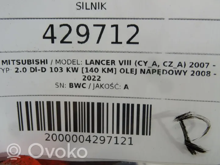 Mitsubishi Lancer VIII Silnik / Komplet BWC