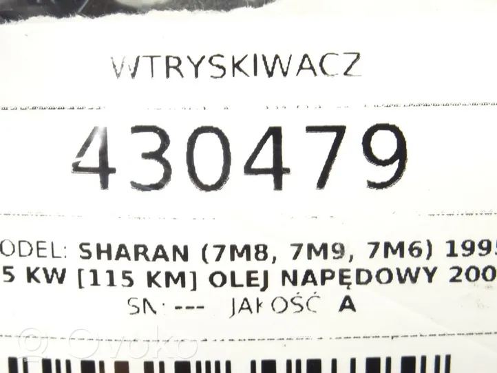 Volkswagen Sharan Wtryskiwacze / Komplet 0414720038