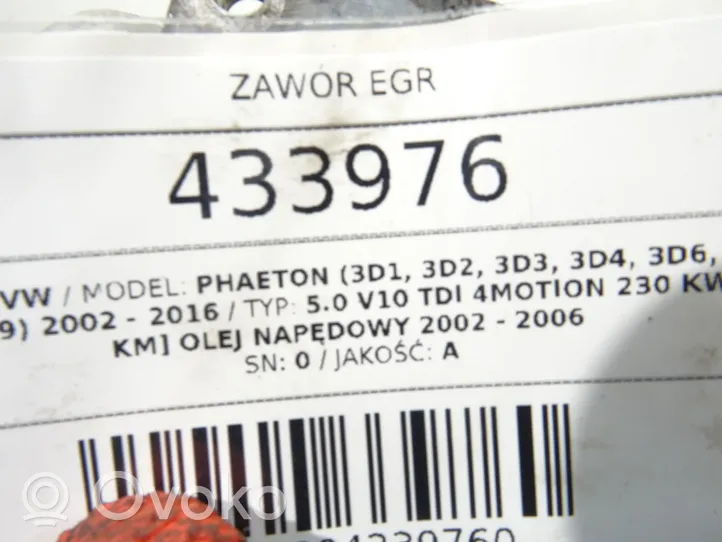 Volkswagen Phaeton AGR-Ventil Abgasrückführung 07Z131501A
