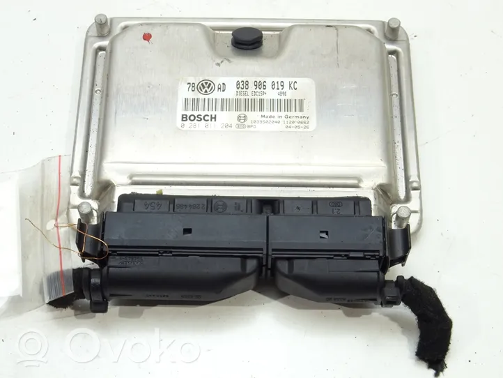 Volkswagen PASSAT B5.5 Komputer / Sterownik ECU silnika 038906019KC