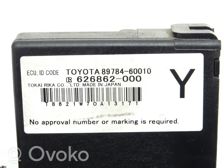 Toyota Highlander XU40 Muut ohjainlaitteet/moduulit 89784-60010