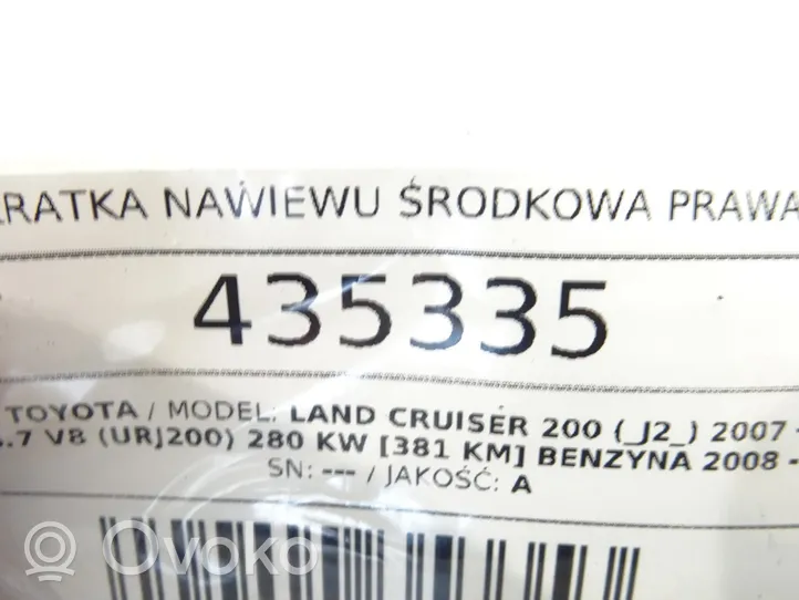 Toyota Highlander XU40 Boczna kratka nawiewu deski rozdzielczej 