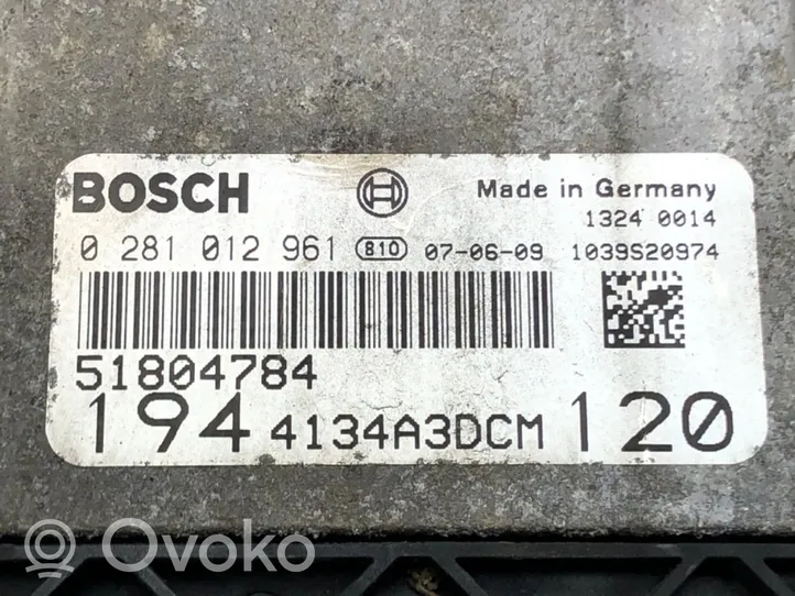 Fiat Croma Motora vadības bloka ECU 0281012961