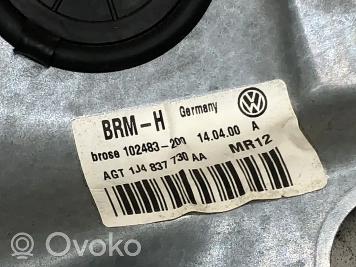 Volkswagen Bora Mécanisme de lève-vitre avec moteur 1J4837730AA