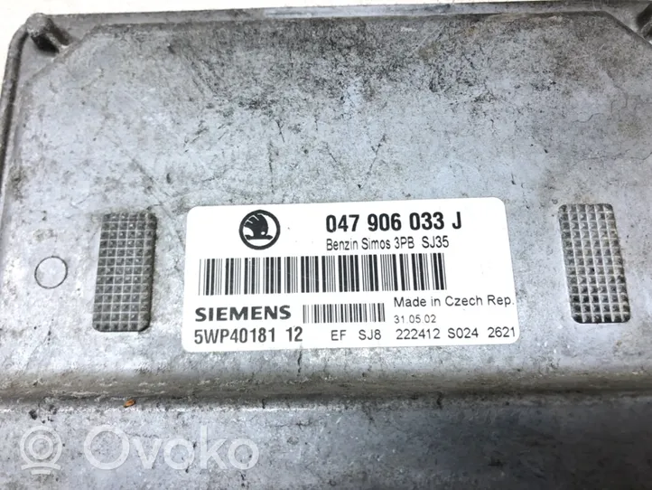 Skoda Fabia Mk1 (6Y) Galios (ECU) modulis 047906033J