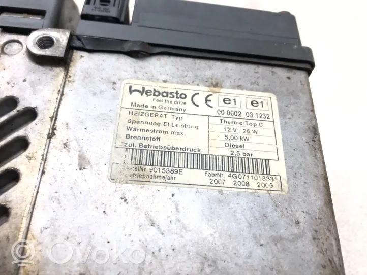 Mazda 6 Autonomisen lämmittimen kiertopumppu (Webasto) 000002031232