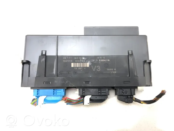 BMW 5 F10 F11 Central body control module 9286942