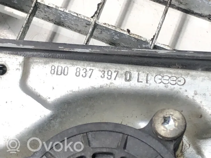 Audi A4 S4 B5 8D Priekinio el. lango pakėlimo mechanizmo komplektas 8D0837397D