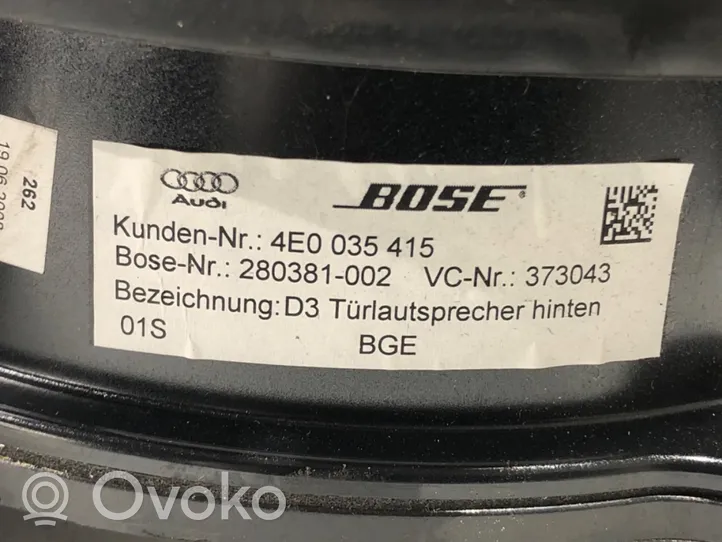 Audi A8 S8 D3 4E Kit système audio 